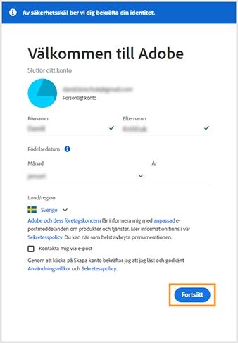Logga in på ditt konto .